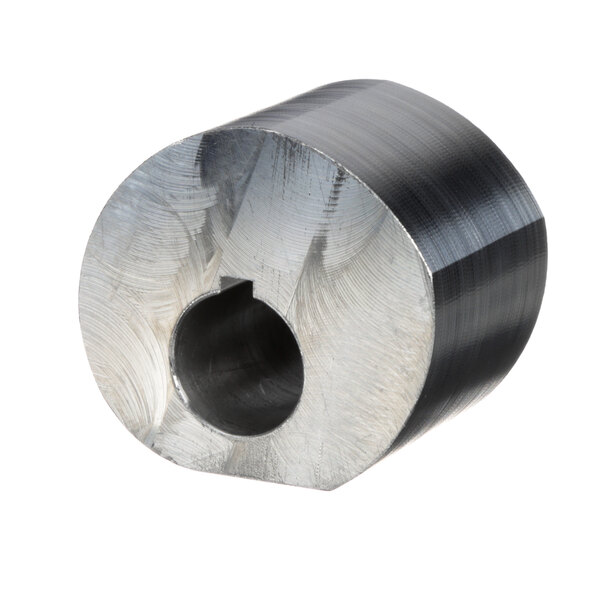 A Univex cam for speed control, a round metal object with a hole in it.