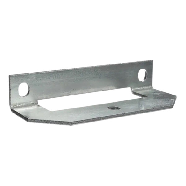 A metal bracket with holes on the side.