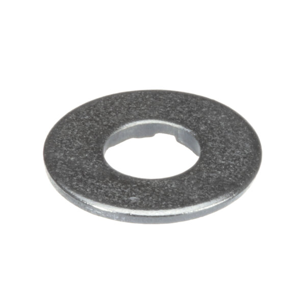A close-up of a Norlake flat washer with a black finish.
