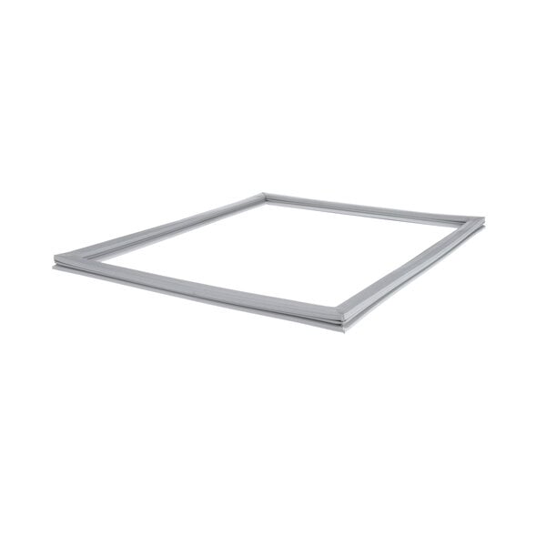 A white rectangular gasket with a metal frame.