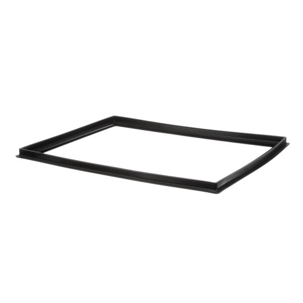 A black rectangular door gasket with a handle.