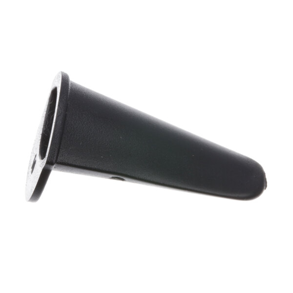 A black plastic jar pad with a hole in it.
