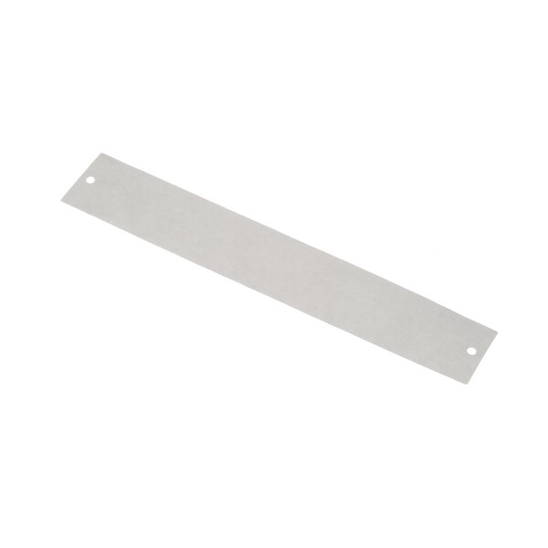 A white rectangular APW Wyott fish paper with holes.