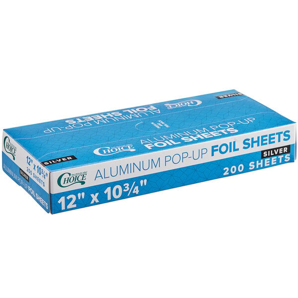 Choice 12 x 10 3/4 Food Service Interfolded Pop Up Foil Sheets