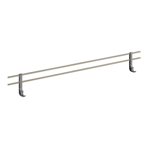A metal bar with a pair of metal rods on each end.