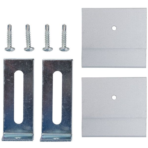 A cherry wood bulletin board cabinet with a metal door and lock.