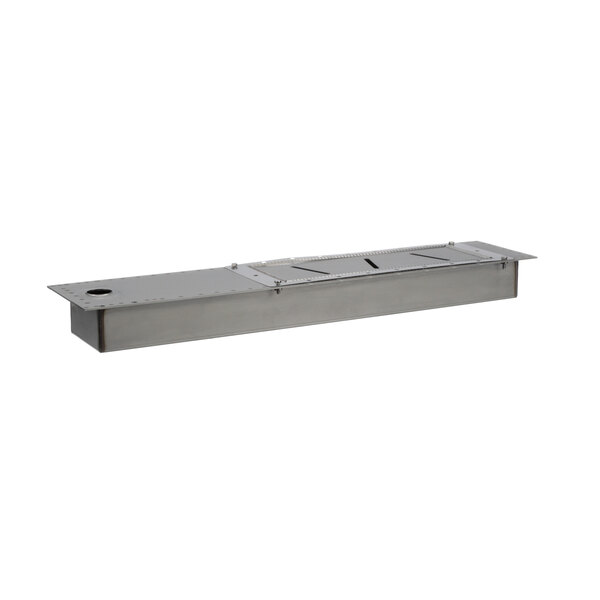 A stainless steel TurboChef Waveguide lid.