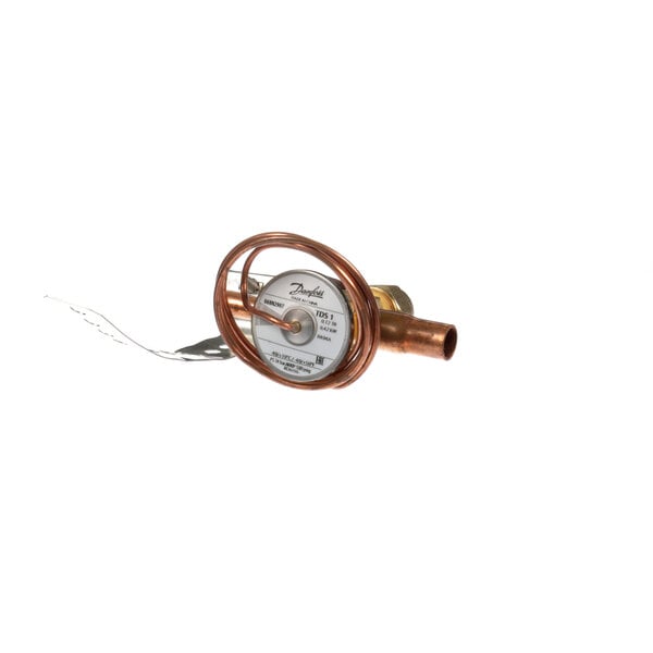 A copper tube with a copper wire.