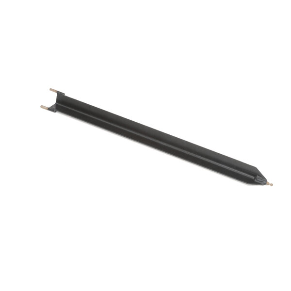 a black pencil on a white background