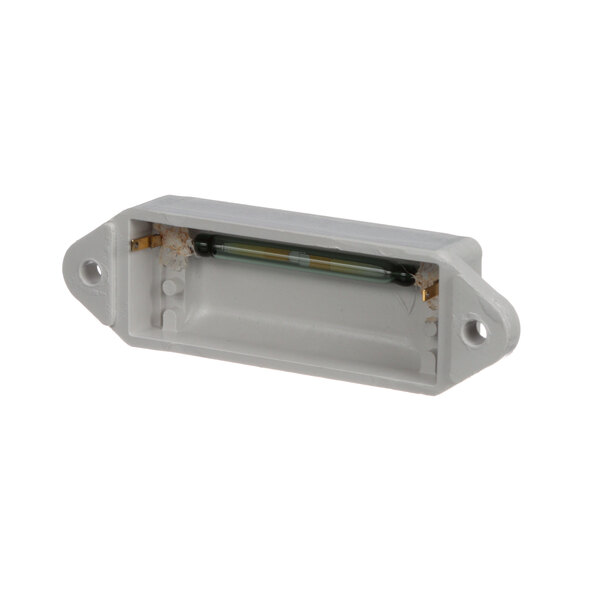 A white rectangular plastic switch and cover.