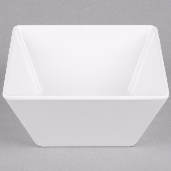 An American Metalcraft white square melamine bowl.