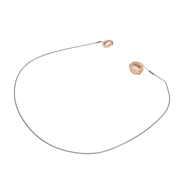 A Hillphoenix front defrost heater wire with a ball of thread on the end.