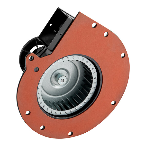 A Z-600-4073 blower motor kit with a black metal fan cover.