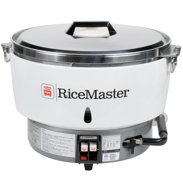 Town RM-55N-R Natural Gas 110 Cup (55 Cup Raw) Gas Rice Cooker and Warmer - 34,600 BTU