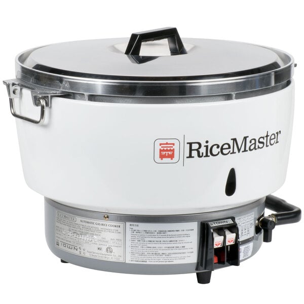 a white rice cooker with a lid