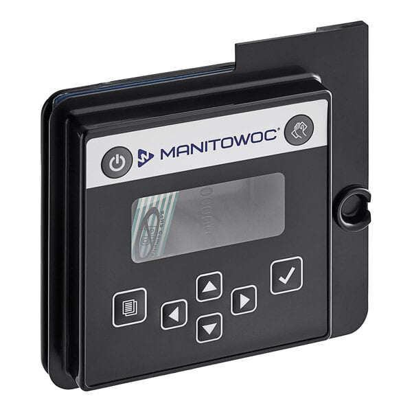 The white plastic LCD housing assembly for a Manitowoc ice machine with buttons.
