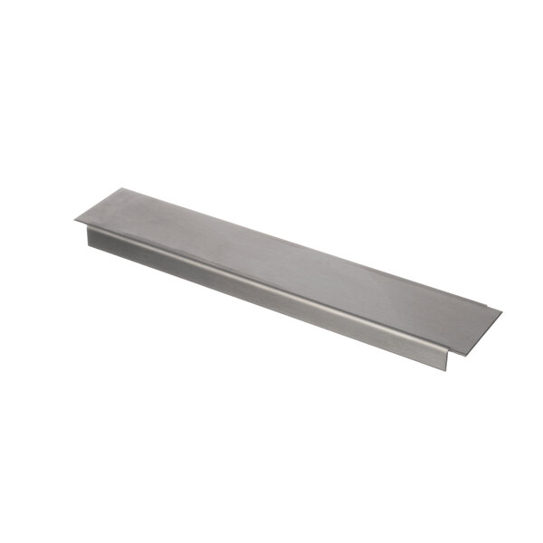 A Traulsen stainless steel pan divider bar.