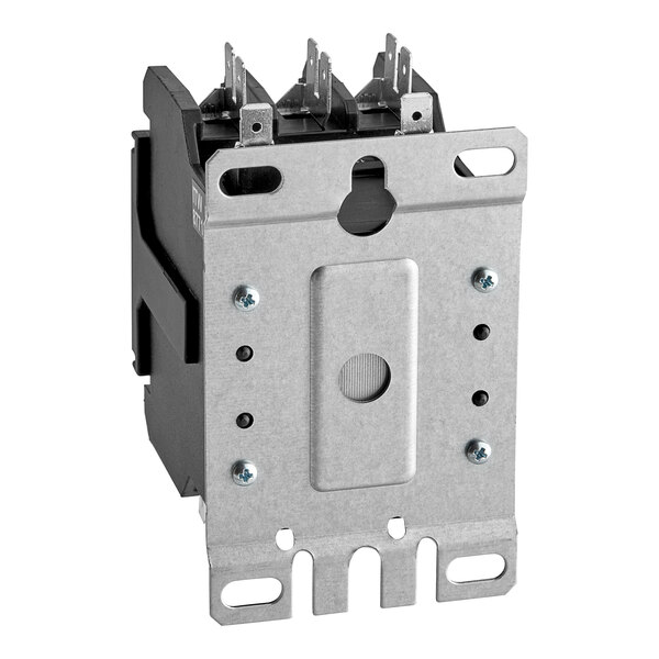 A Hobart magnetic contactor with two terminals.