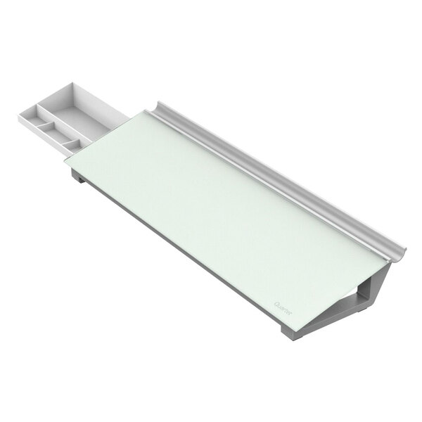 Quartet Gdp186 18 X 6 White Frameless Glass Dry Erase Desktop