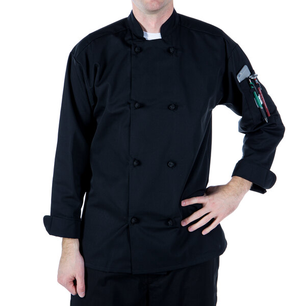 a man wearing a chef's coat