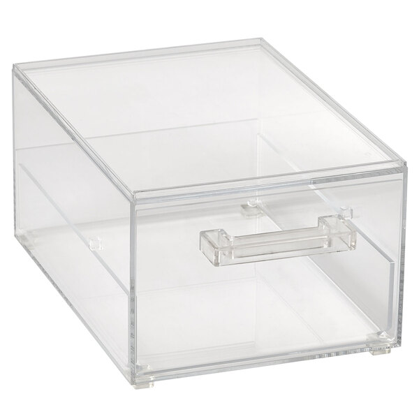 Vollrath SBB12 Cubic 1/2 Size Single Drawer Acrylic Bread Box with