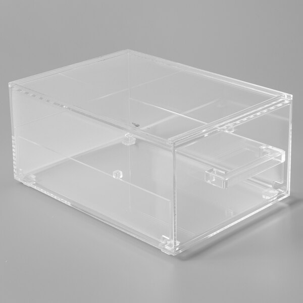 Vollrath Sbb12 Cubic 1 2 Size Single Drawer Acrylic Bread Box With