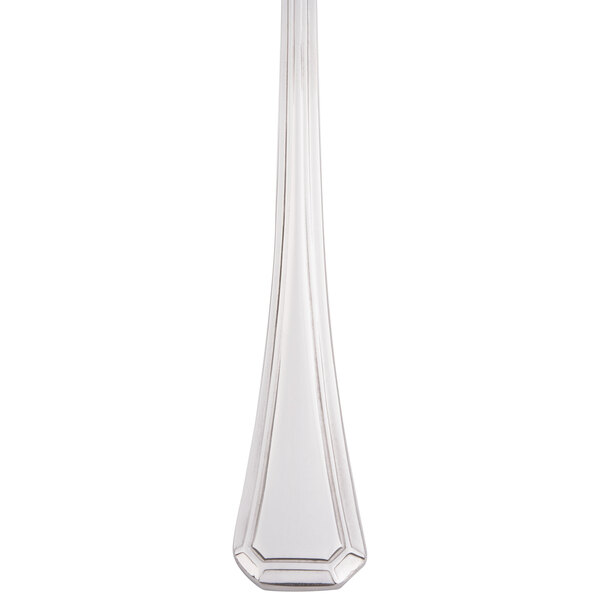 A stainless steel Bon Chef dinner fork with a long handle and a silver rim.