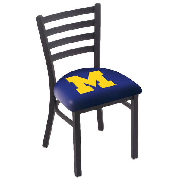 Holland Bar Stool L00418michun Black Steel University Of Michigan Main Picture