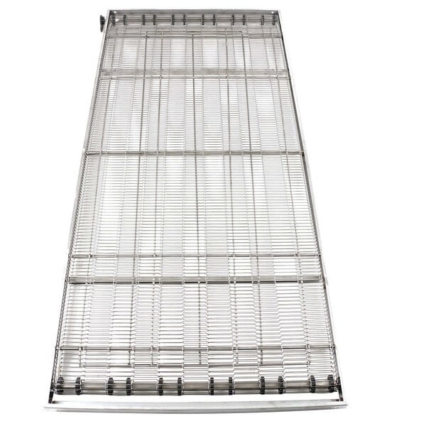 A metal grid for a Lincoln 1375 conveyor oven on a white background.
