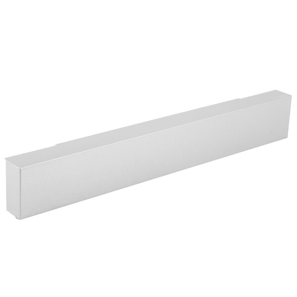 A white rectangular Cooking Performance Group kick plate.