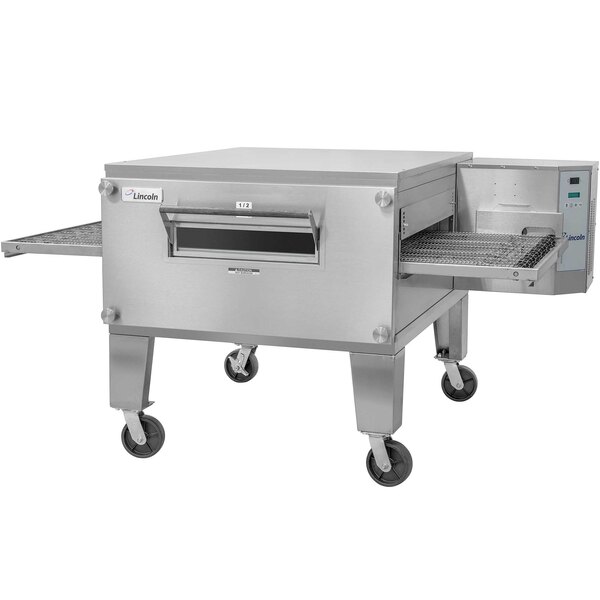 A large stainless steel Lincoln Impinger conveyor oven.