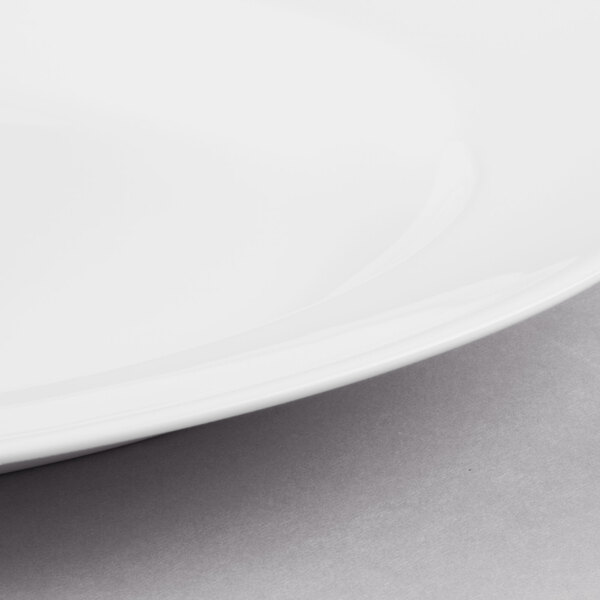 A Reserve by Libbey bone china oval platter with a white rim.
