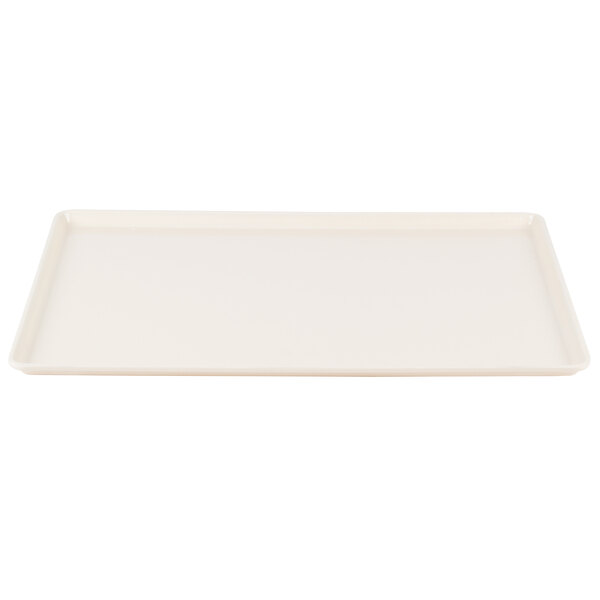 A white rectangular Cambro dietary tray.