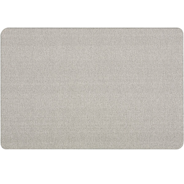 A Quartet gray fabric bulletin board.
