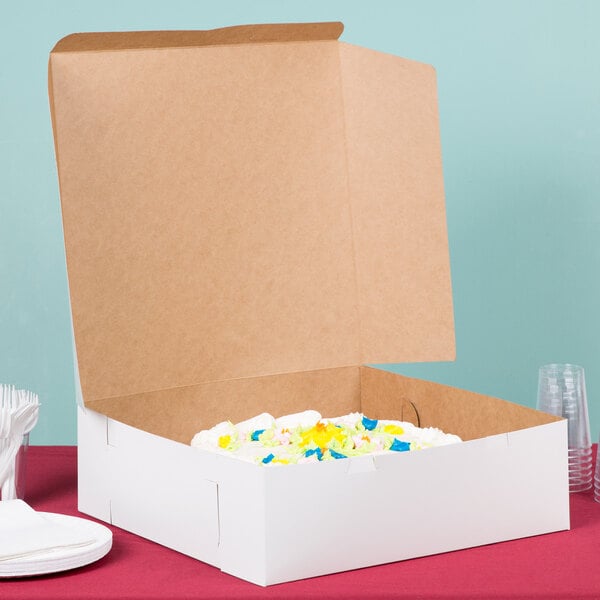  10x10x5 White Cake Box, Pack of 50: Home & Kitchen