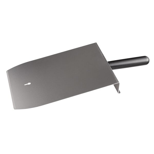 A TurboChef aluminum paddle with a handle.