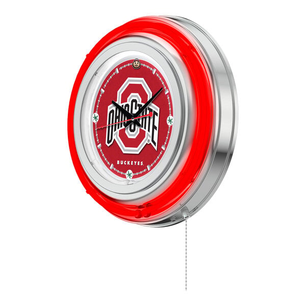 Holland Bar Stool Clk15OhioSt Ohio State University 15" Neon Clock