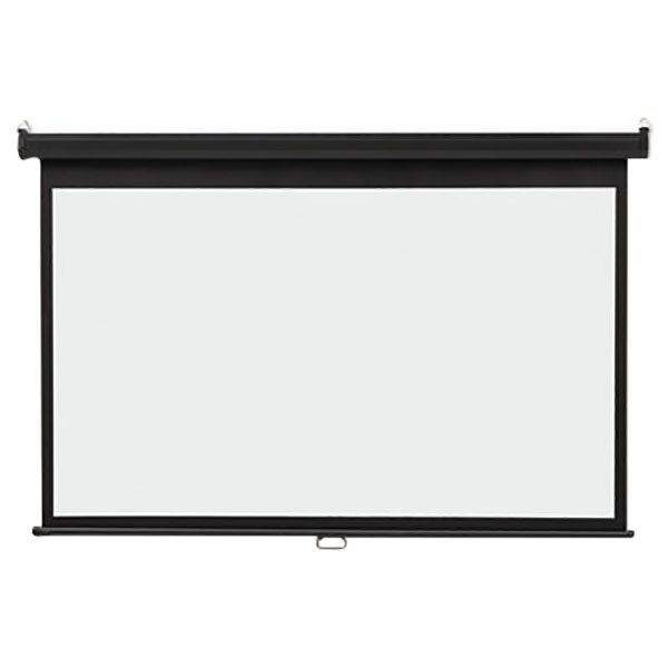 A white screen with a black frame.