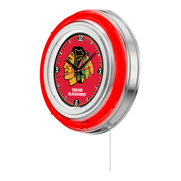 Holland Bar Stool Clk15ChiHwk Chicago Blackhawks 15" Neon Clock