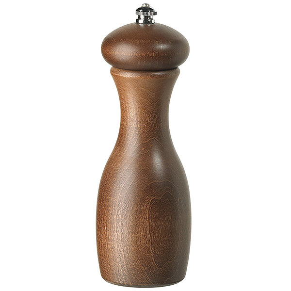 MADE IN U.S.A. Walnut Stain Adjustable Coarseness Fine to Coarse Fletchers Mill Tronco Pepper Mill 10 Inch