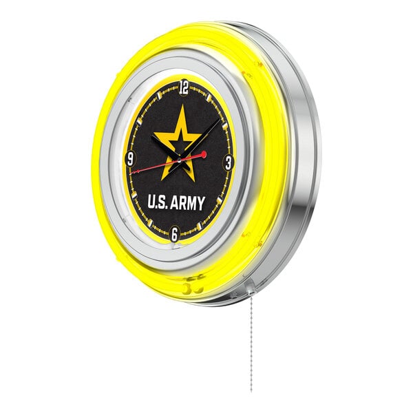 Holland Bar Stool Clk15Army United States Army 15" Neon Clock