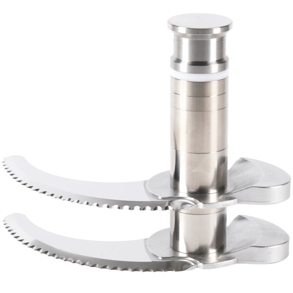 a metal object with a handle