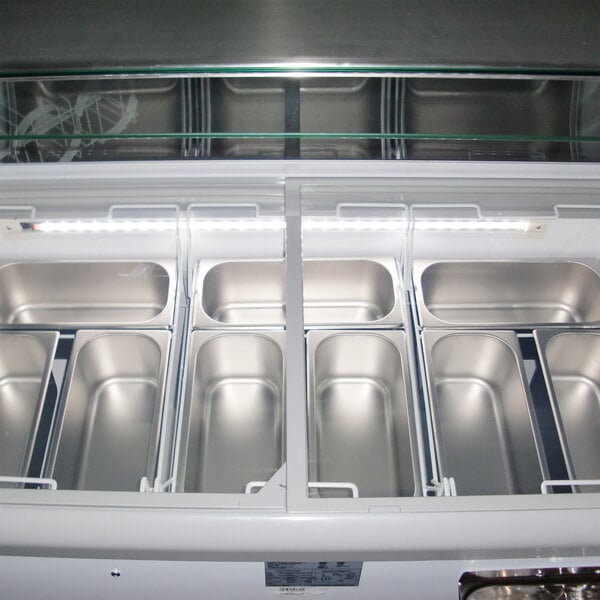 a close-up of a metal container