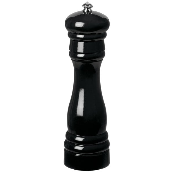 A Fletchers' Mill Federal black wooden pepper mill.