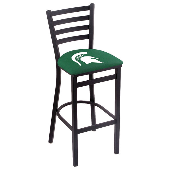 Holland Bar Stool L00430michst Black Steel Michigan State Main Picture