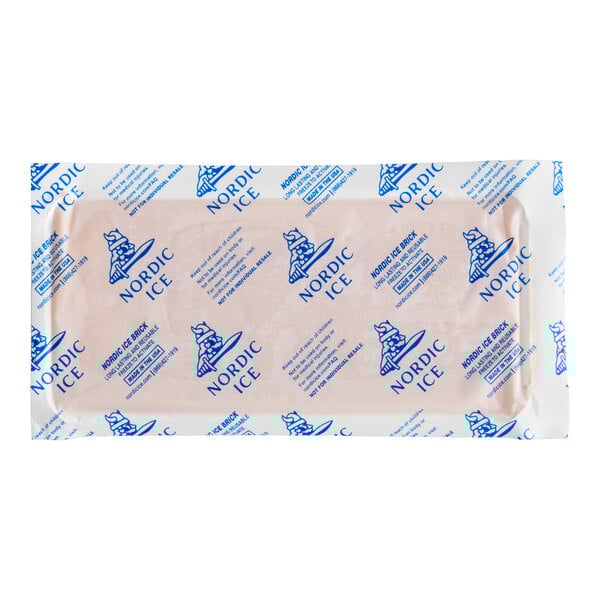 Nordic 28 oz. 9" x 4" x 1 1/2" Foam Brick Cold Pack NB31 - 18/Case