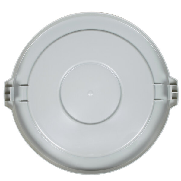 A gray plastic Continental lid with a handle.