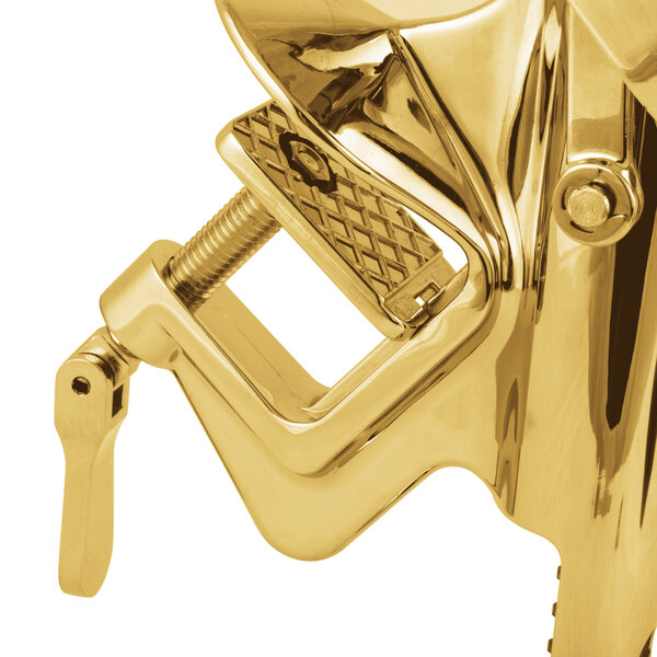 A brass-plated Franmara Bar-Pull wine opener on a counter.