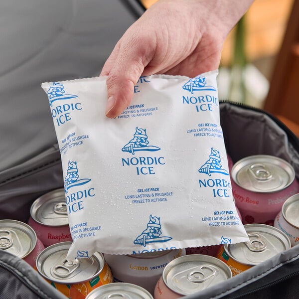 Nordic NI12 12 oz. 6" x 5 1/2" x 1" Gel Cold Pack - 48/Case