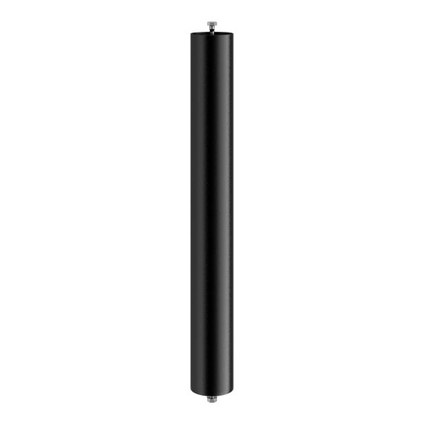 A black metal cylinder with a black rod.